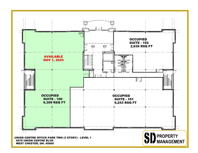 9078 Union Centre Blvd, West Chester, OH for lease - Floor Plan - Image 3 of 9