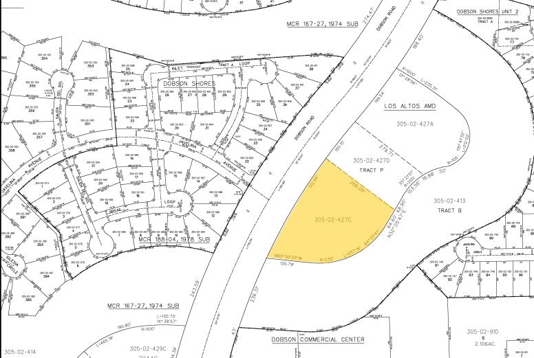 1845 S Dobson Rd, Mesa, AZ for sale Plat Map- Image 1 of 1