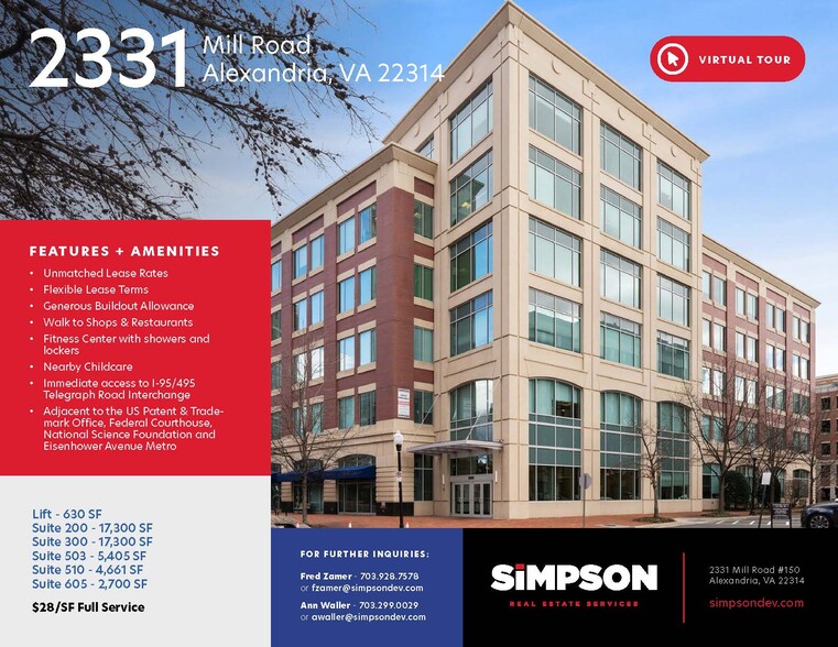 2331 Mill Rd, Alexandria, VA for lease - Building Photo - Image 1 of 15