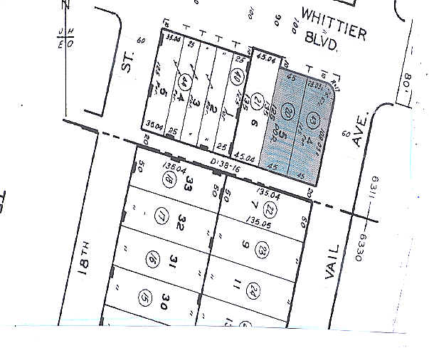 1701 W Whittier Blvd, Montebello, CA for sale - Plat Map - Image 2 of 2