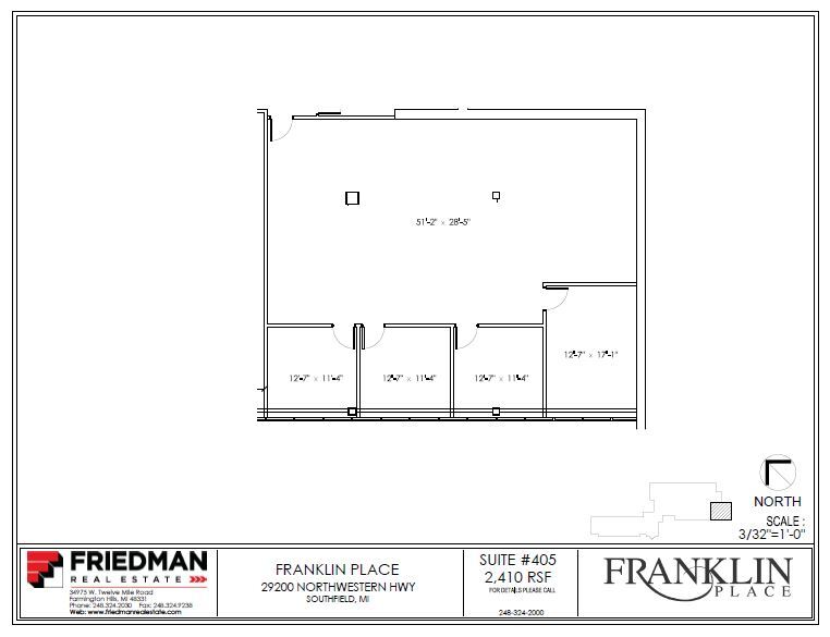 29200 Northwestern Hwy, Southfield, MI for lease Floor Plan- Image 1 of 3