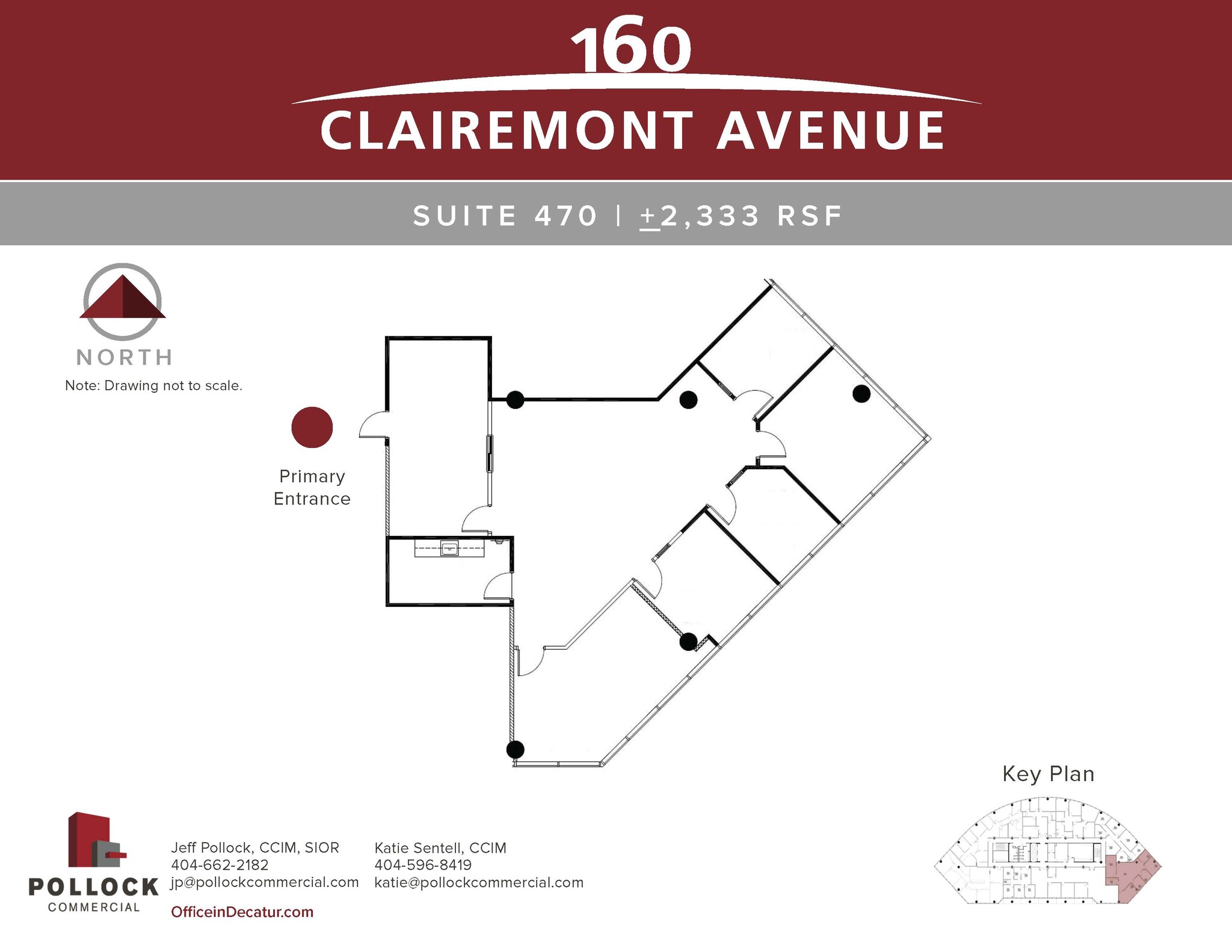 160 Clairemont Ave, Decatur, GA for lease Floor Plan- Image 1 of 6