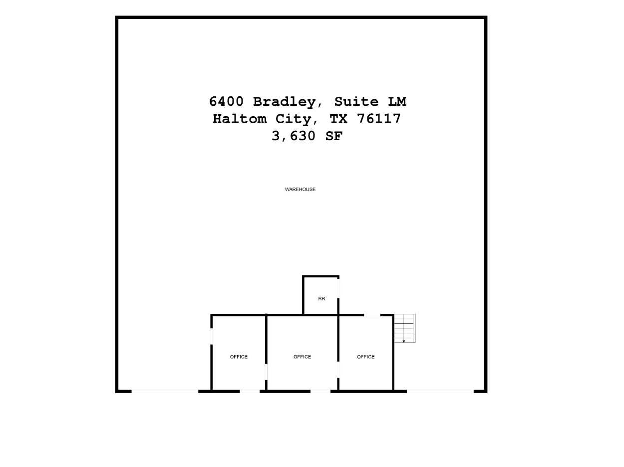 6400 Bradley Dr, Haltom City, TX for lease Floor Plan- Image 1 of 8