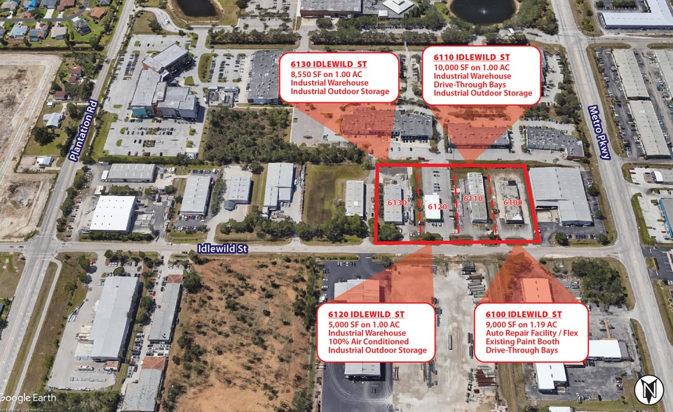 6120 Idlewild St, Fort Myers, FL for lease - Aerial - Image 2 of 3