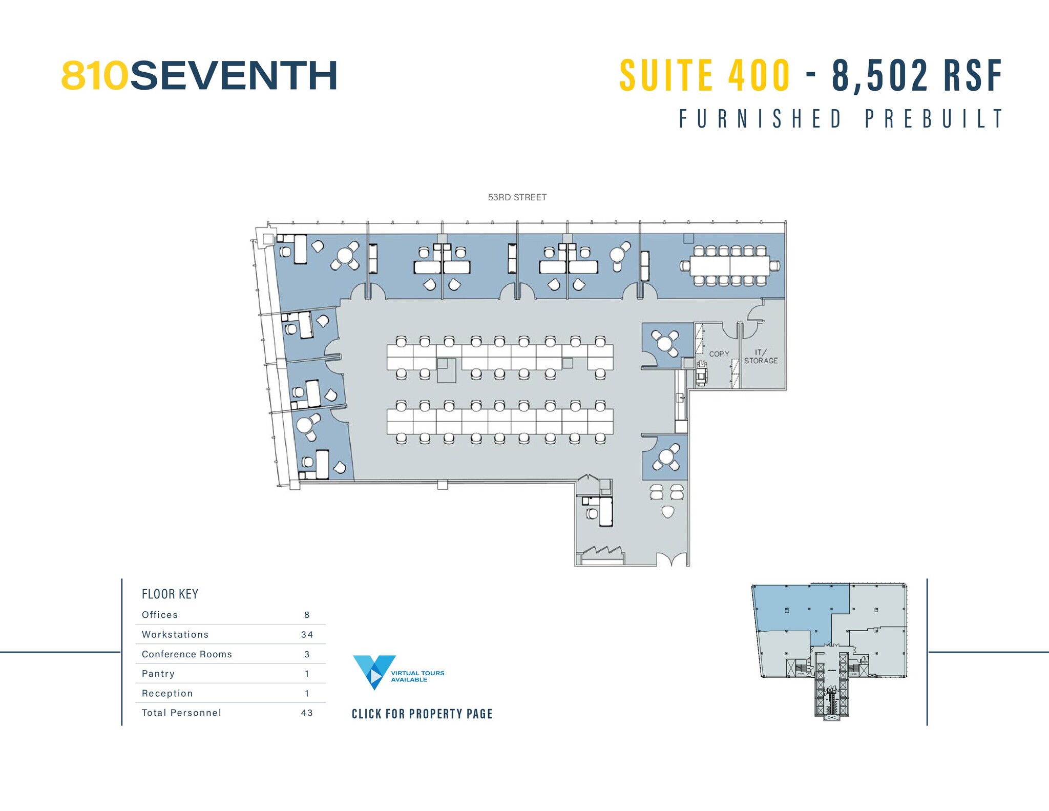 810 Seventh Ave, New York, NY for lease Floor Plan- Image 1 of 1