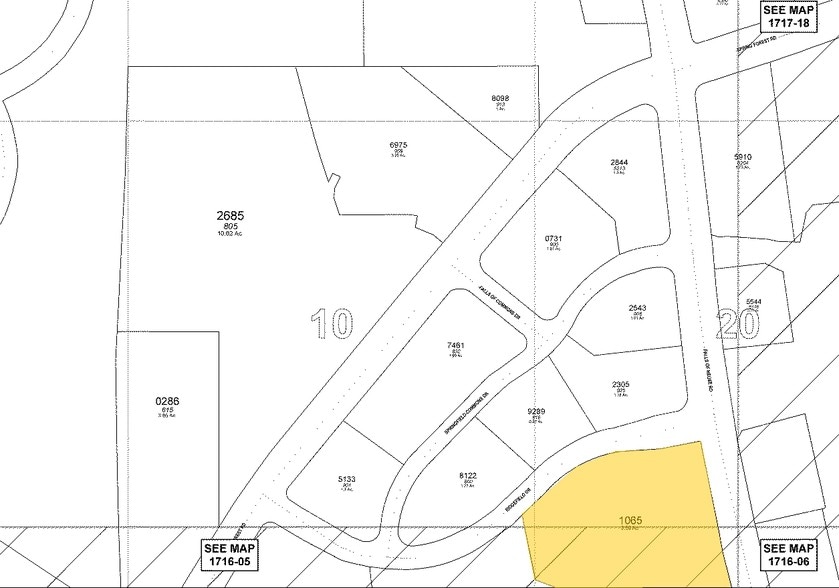 6131 Falls of Neuse Rd, Raleigh, NC for lease - Plat Map - Image 3 of 44