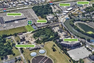 100 Macomb Daily Dr, Mount Clemens, MI - AERIAL  map view - Image1