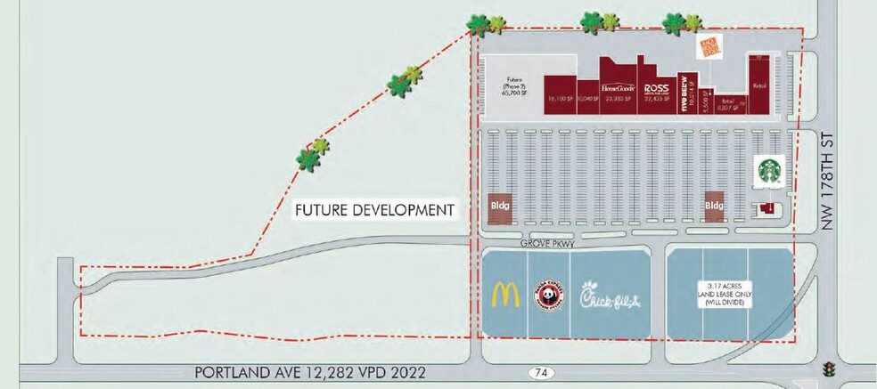 NW 178th St & Portland Ave, Edmond, OK for lease - Building Photo - Image 2 of 3