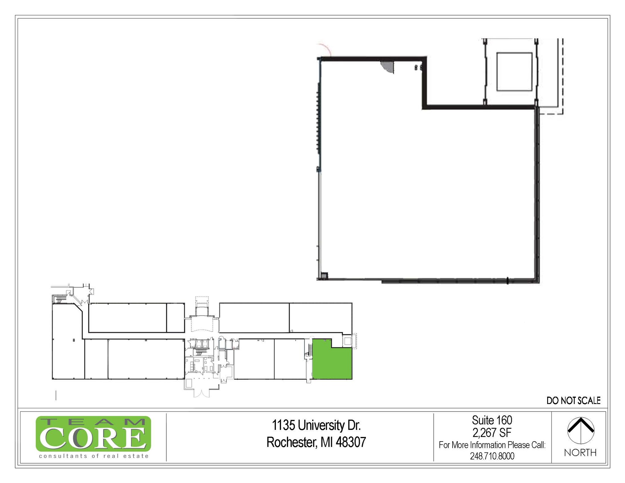 1135 W University Dr, Rochester Hills, MI for lease Floor Plan- Image 1 of 1