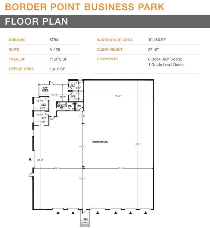 6774 Calle De Linea, San Diego, CA for lease Floor Plan- Image 1 of 2