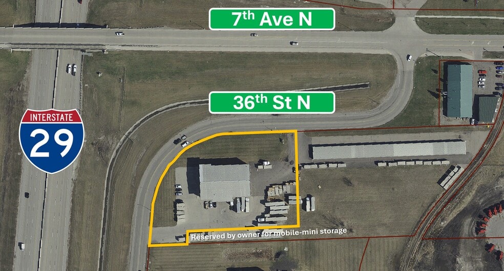 615 36th St N, Fargo, ND for lease - Aerial - Image 2 of 3