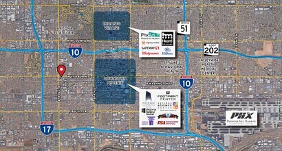 1805 W Van Buren St, Phoenix, AZ - AERIAL  map view