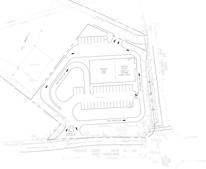 1307 Pleasant St, Bridgewater, MA for lease - Site Plan - Image 2 of 8