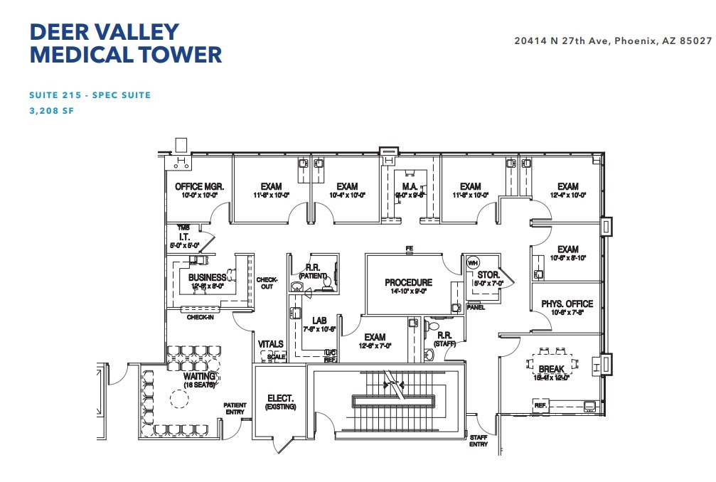 20414 N 27th Ave, Phoenix, AZ for lease Floor Plan- Image 1 of 1