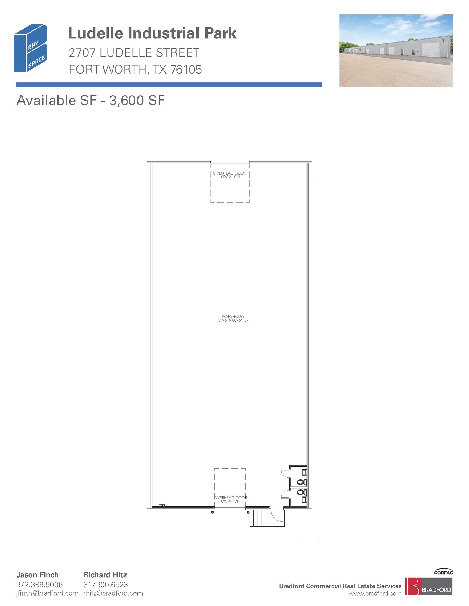 2661-2669 Ludelle St, Fort Worth, TX for lease Floor Plan- Image 1 of 1