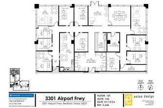 3301 Airport Fwy, Bedford, TX for lease Floor Plan- Image 1 of 2