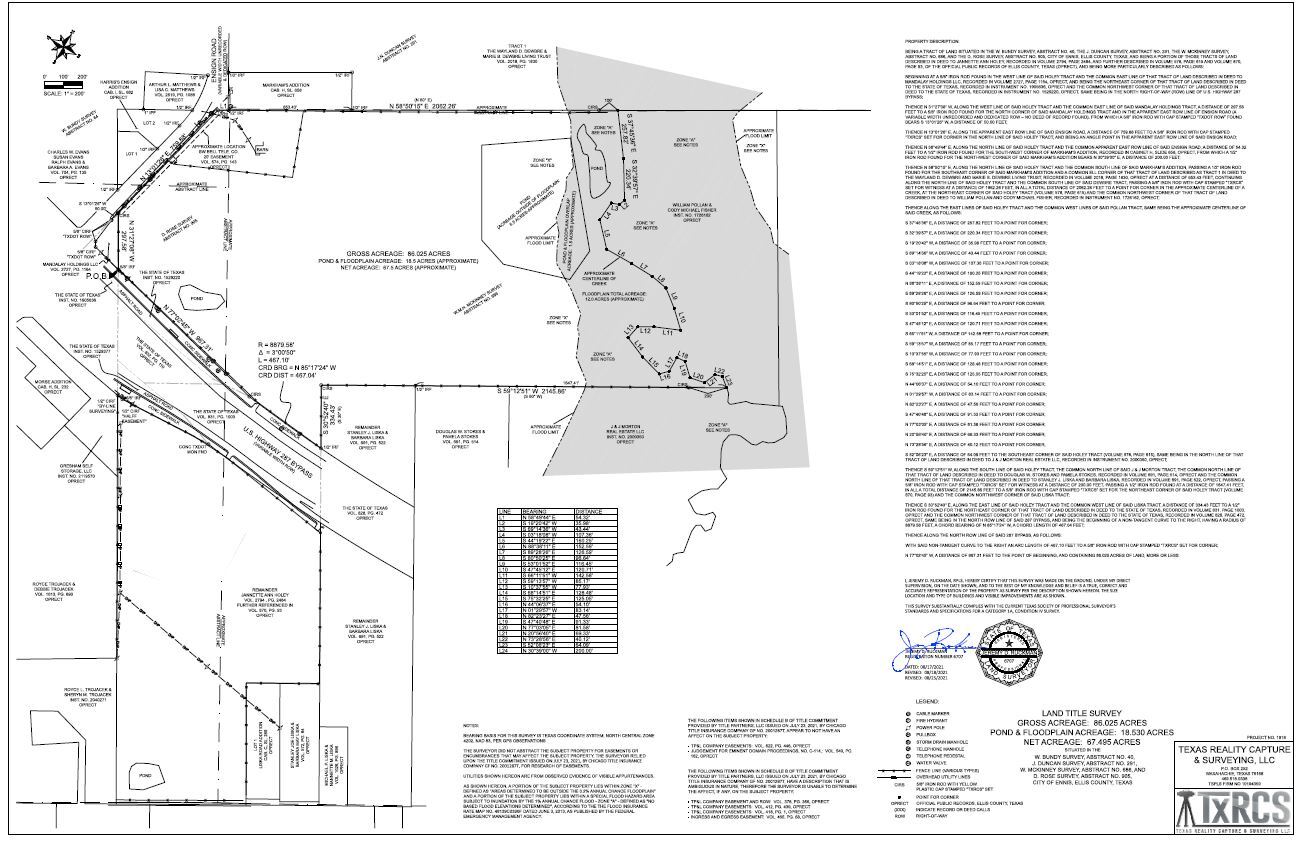 Ensign Road & Hwy 287, Ennis, TX 75119 Freeway Land Apt Build to Rent