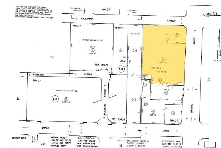3033 Bristol St, Costa Mesa, CA for lease - Plat Map - Image 3 of 6
