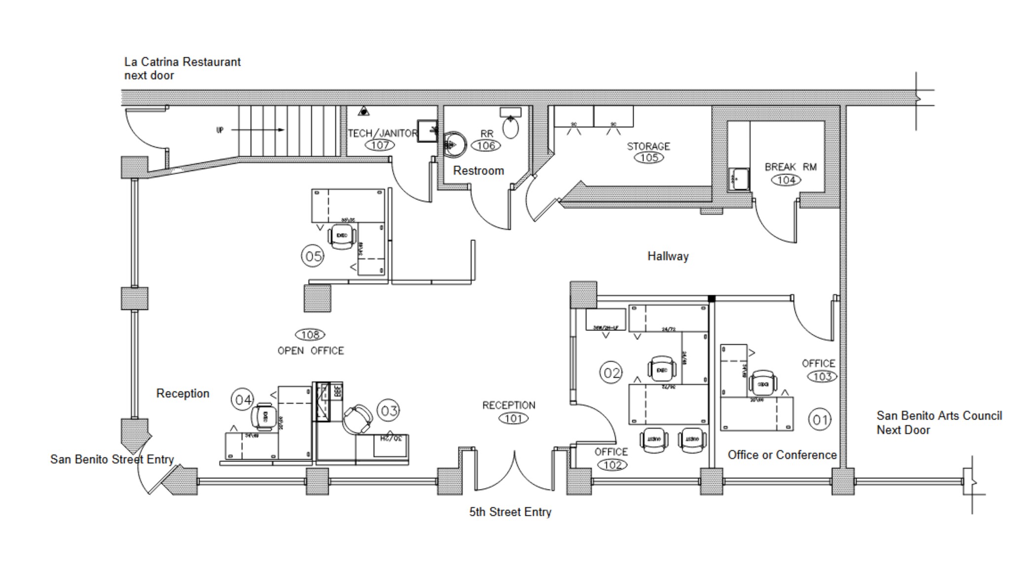 449-455 San Benito St, Hollister, CA for lease Site Plan- Image 1 of 1