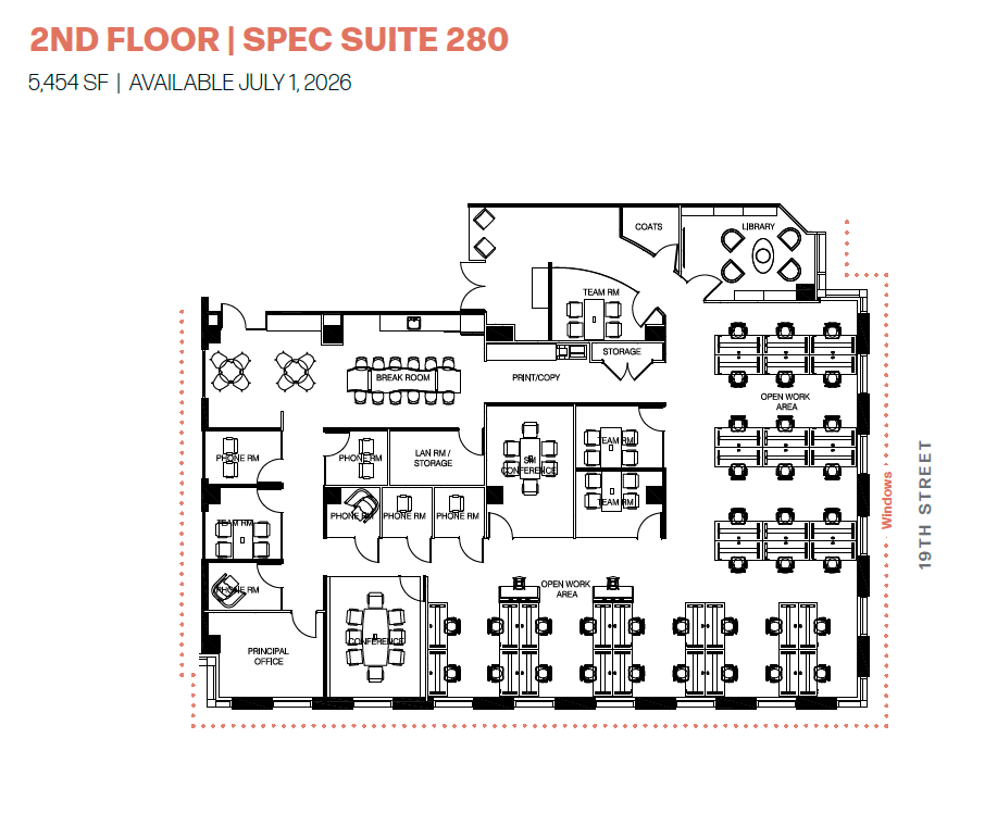 1850 M St NW, Washington, DC for lease Floor Plan- Image 1 of 1