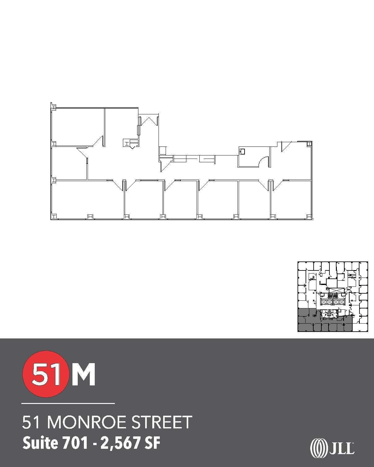 51 Monroe St, Rockville, MD for lease Floor Plan- Image 1 of 2
