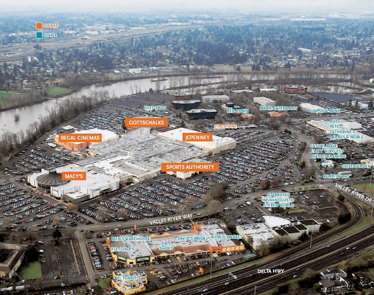 293 Valley River Ctr, Eugene, OR for lease - Aerial - Image 1 of 7