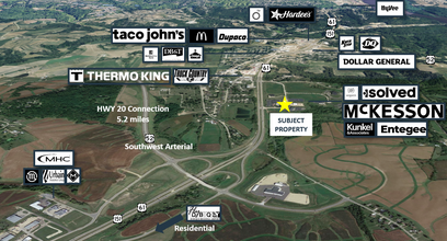 3600 Digital Dr, Dubuque, IA - aerial  map view