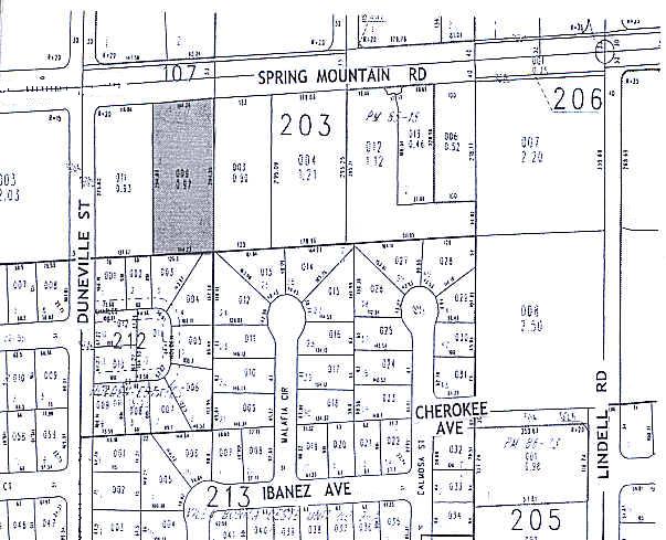 5755 Spring Mountain Rd, Las Vegas, NV for sale Plat Map- Image 1 of 1