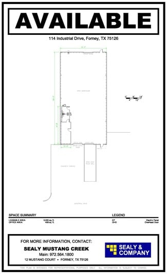 More details for 114 Industrial Dr, Forney, TX - Industrial for Lease