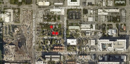 1256 5th St, Sarasota, FL - AERIAL map view