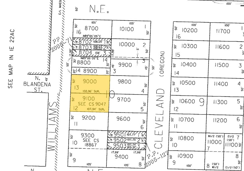 4636-4704 N Williams Ave, Portland, OR for lease - Plat Map - Image 2 of 7