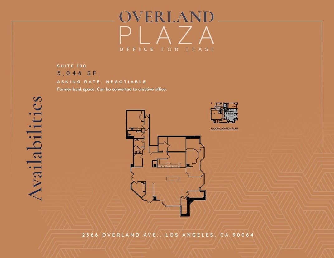 2566 Overland Ave, Los Angeles, CA for lease Floor Plan- Image 1 of 1