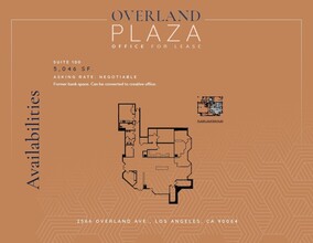 2566 Overland Ave, Los Angeles, CA for lease Floor Plan- Image 1 of 1