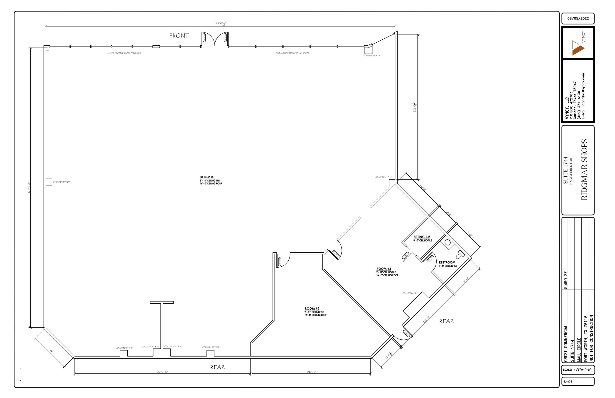 1700-1760 Mall Cir, Fort Worth, TX for lease Floor Plan- Image 1 of 1
