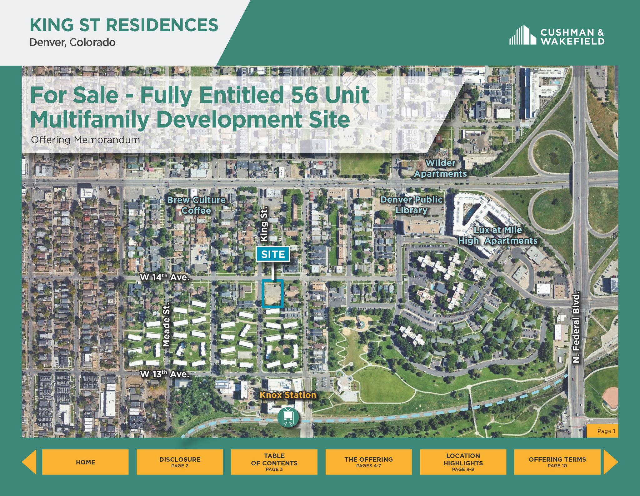 1300 N King St, Denver, CO for sale Aerial- Image 1 of 2