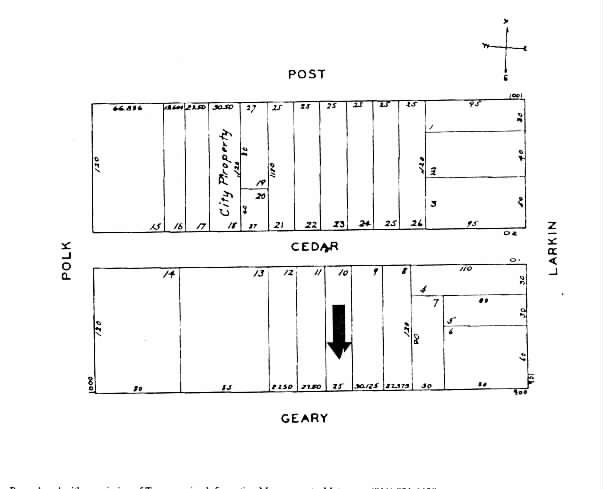 946 Geary St, San Francisco, CA for sale Plat Map- Image 1 of 1