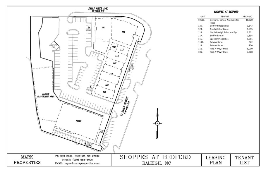 3607 Falls River Ave, Raleigh, NC for lease - Site Plan - Image 2 of 2