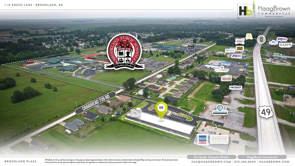 1 Kreed Lane, Brookland, AR for lease - Aerial - Image 2 of 3