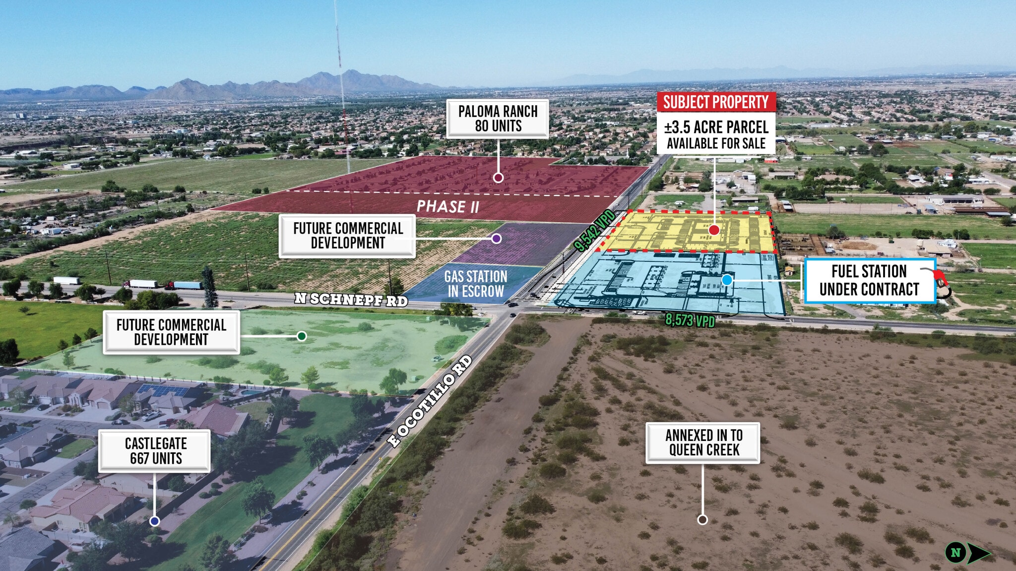 NWC Ocotillo Rd & Schnepf Rd, San Tan Valley, AZ for sale Building Photo- Image 1 of 3