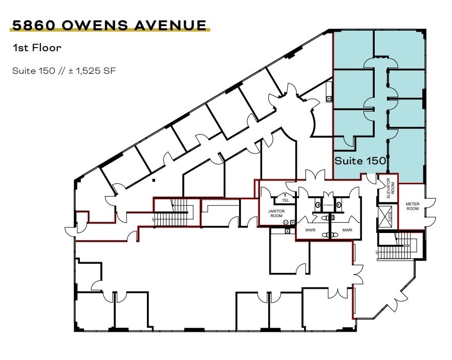 5860 Owens Ave, Carlsbad, CA for sale Floor Plan- Image 1 of 1