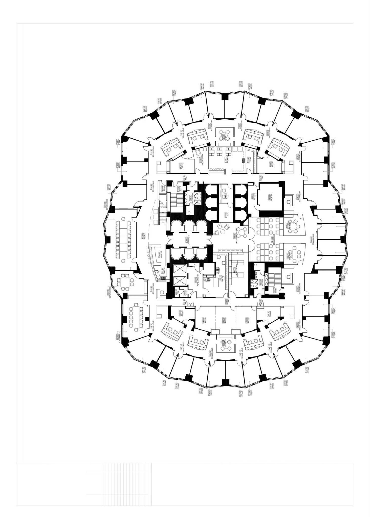 633 W 5th St, Los Angeles, CA for lease Floor Plan- Image 1 of 2