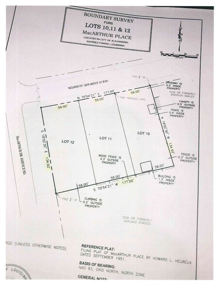 1111 MacArthur Dr, Alexandria, LA for sale - Site Plan - Image 3 of 3