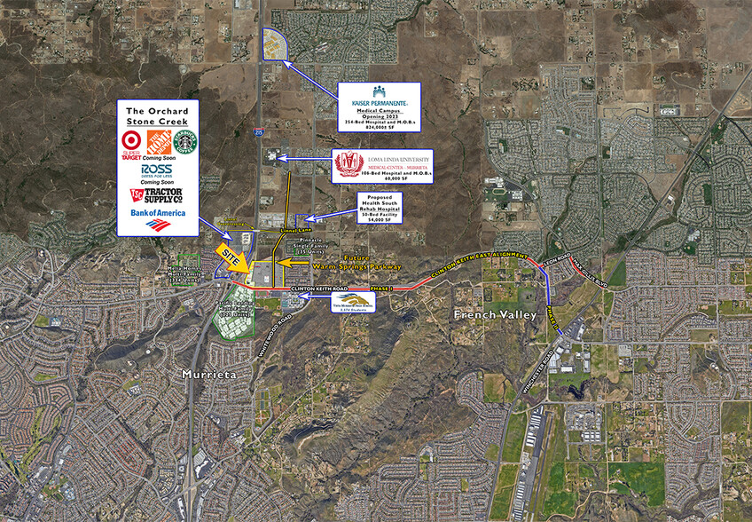 The Vineyard Freeway Center, Murrieta, CA for lease - Aerial - Image 2 of 10