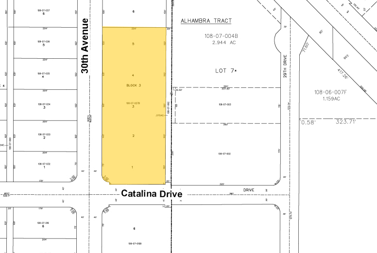 2950 W Catalina Dr, Phoenix, AZ for sale - Plat Map - Image 3 of 30