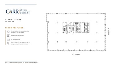 1875 K St NW, Washington, DC for lease Floor Plan- Image 1 of 2