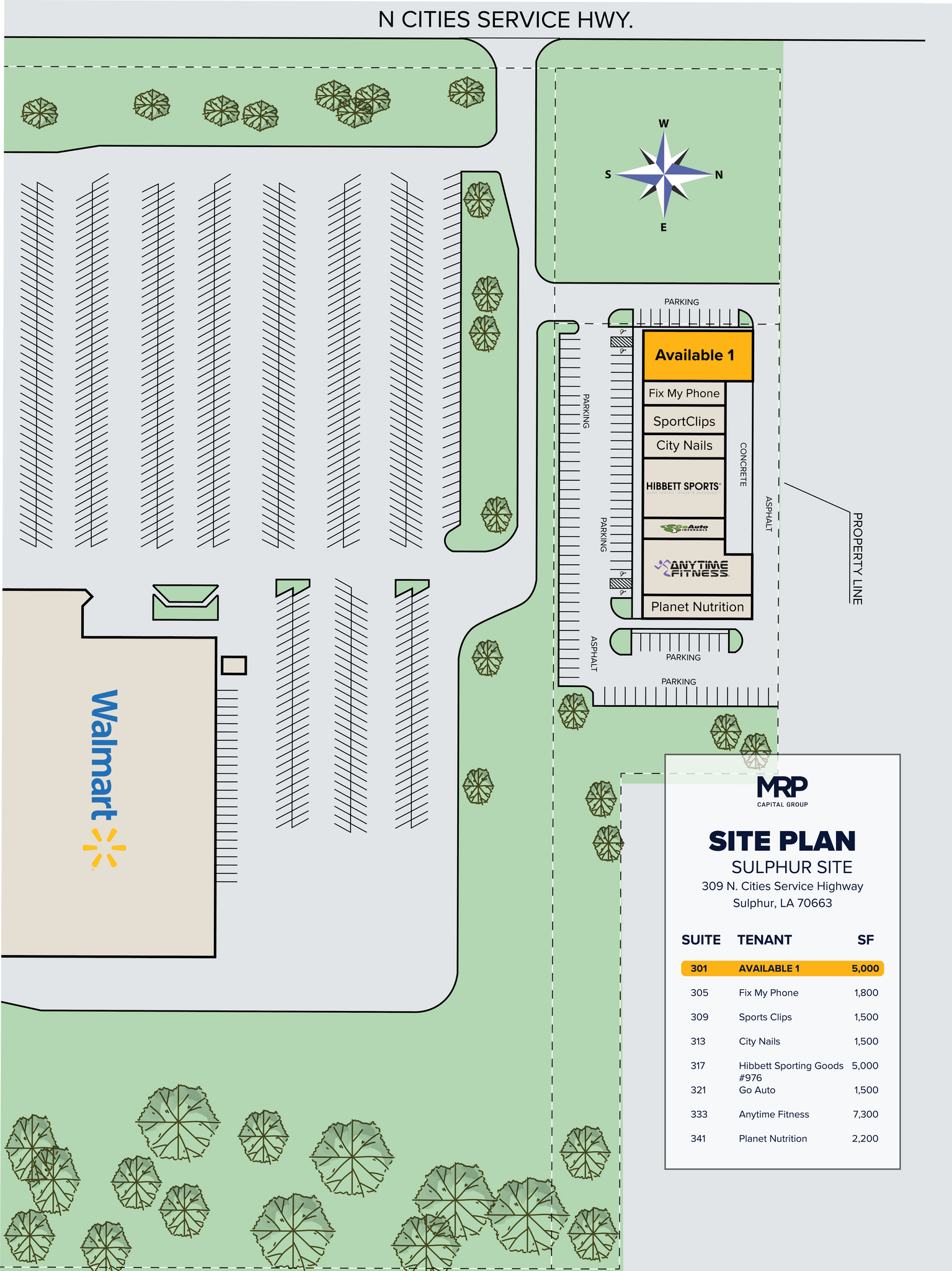 329 N Cities Service Hwy, Sulphur, LA for lease Site Plan- Image 1 of 1