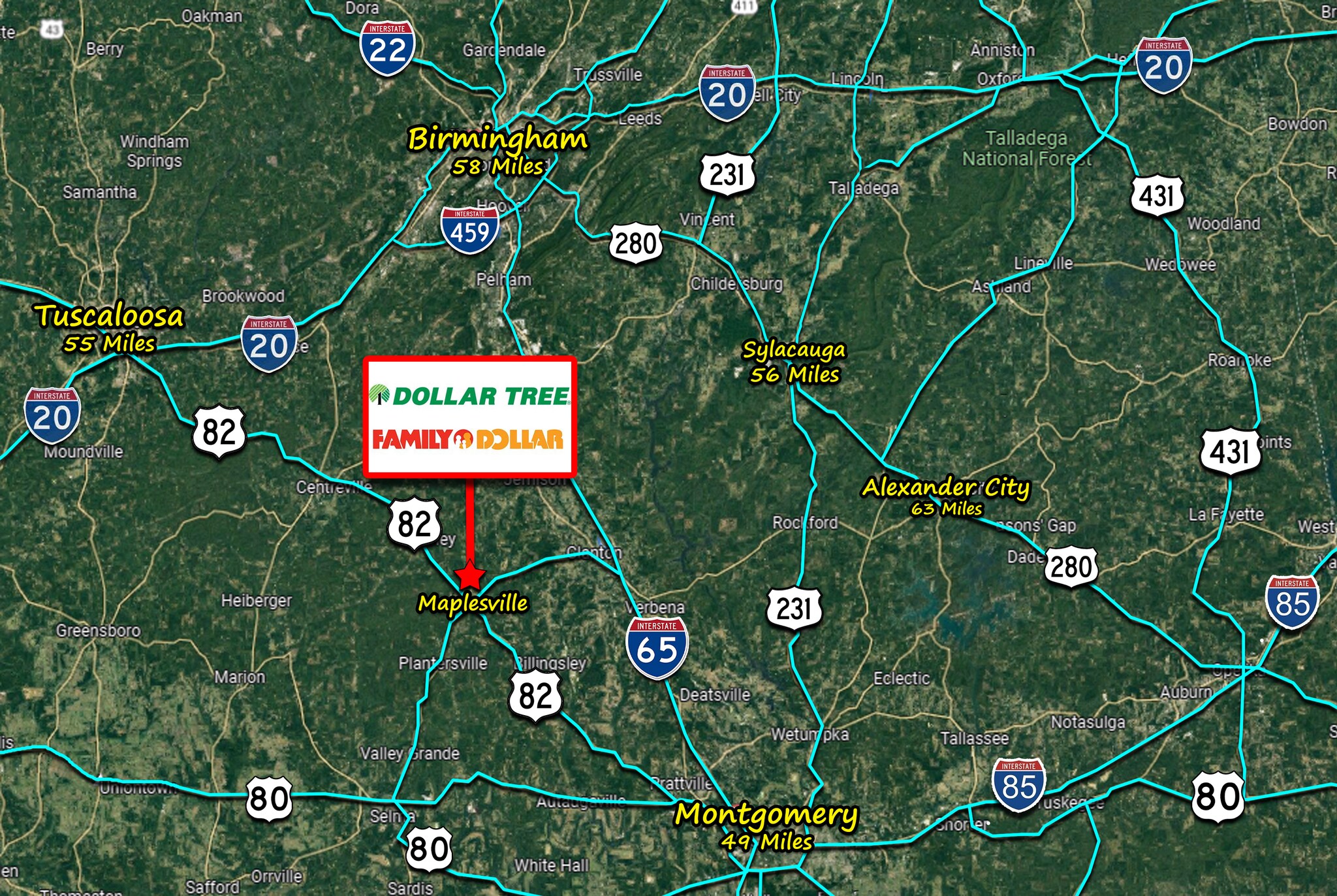 8996 AL Highway 22, Maplesville, AL 36750 Retail for Sale