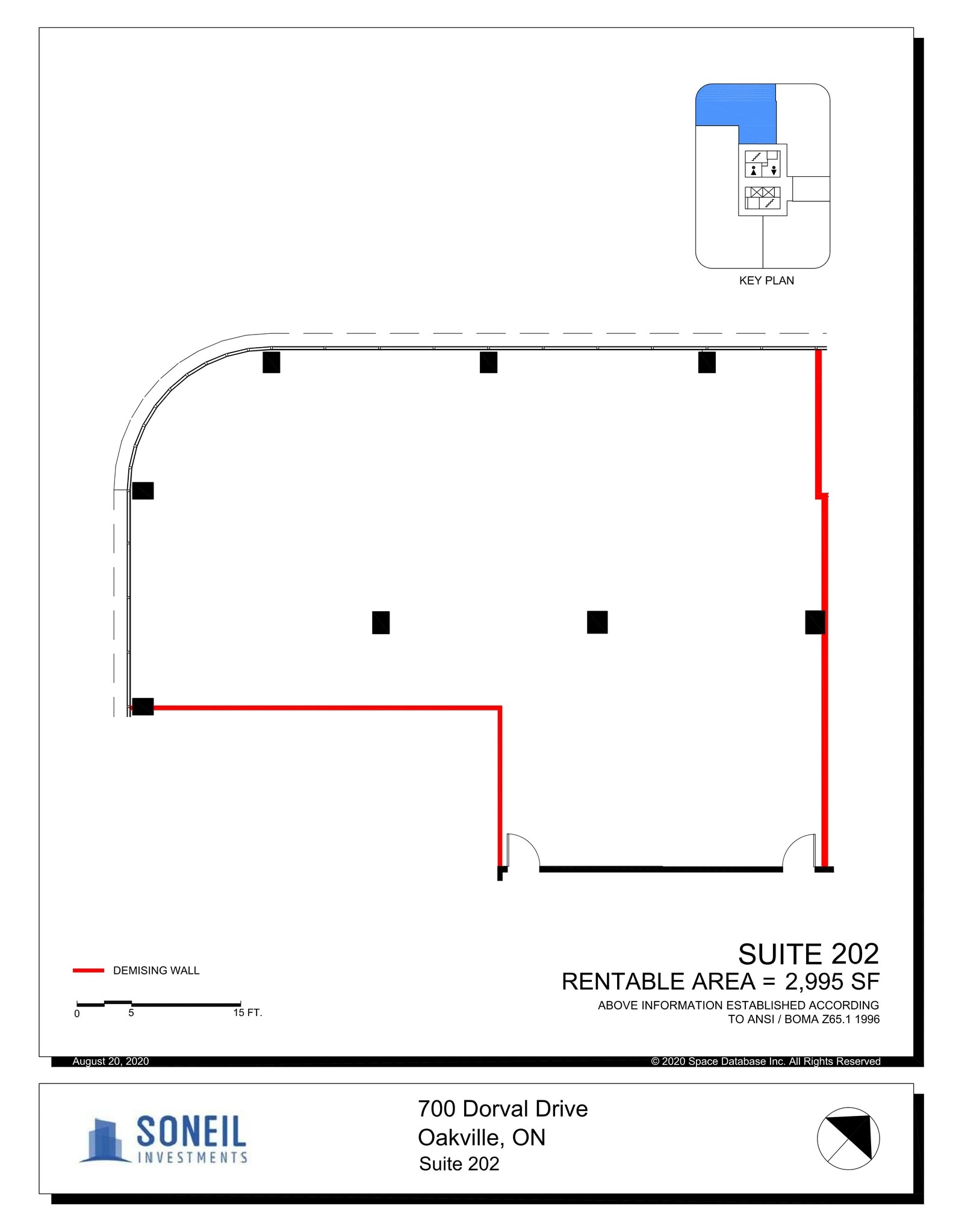 700 Dorval Dr, Oakville, ON for lease Site Plan- Image 1 of 9