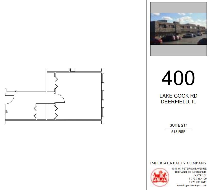 400 Lake Cook Rd, Deerfield, IL for lease Floor Plan- Image 1 of 4