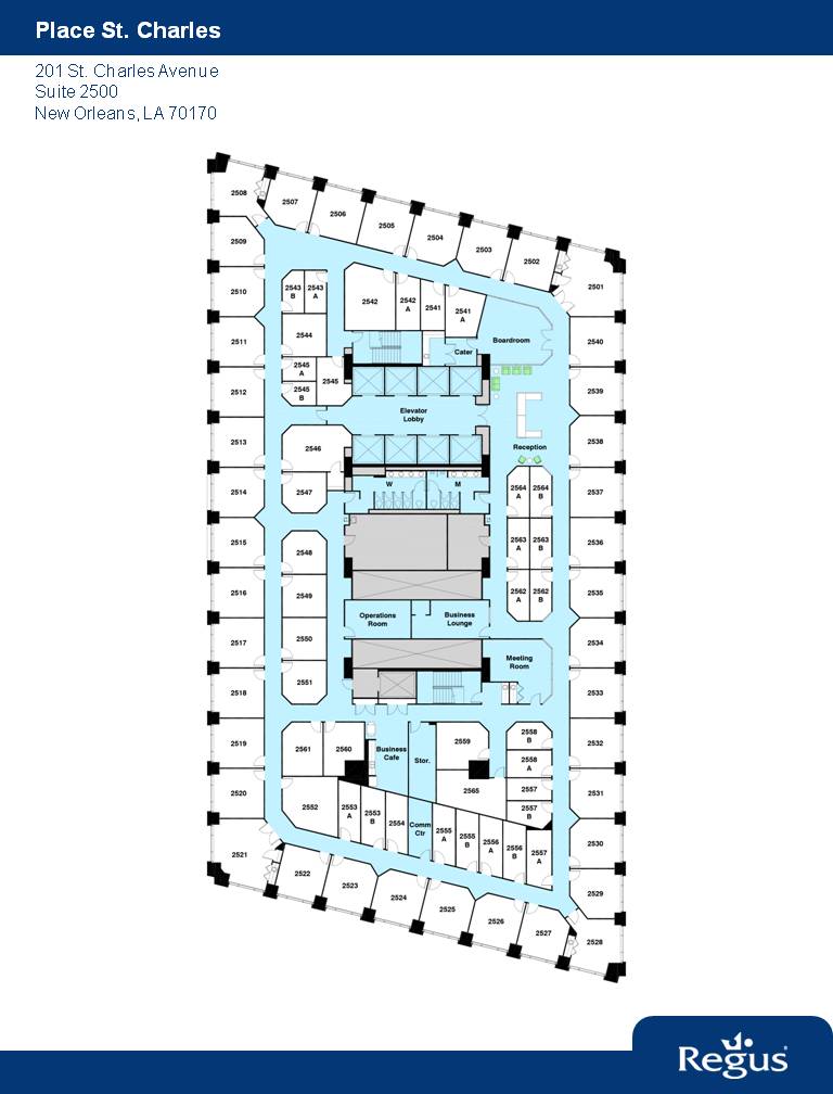 201 St. Charles Ave, New Orleans, LA for lease Floor Plan- Image 1 of 1